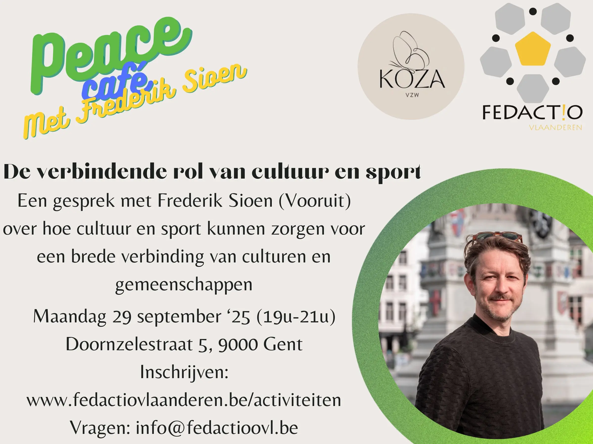 Peace Café Frederik Sioen 29/09/2025